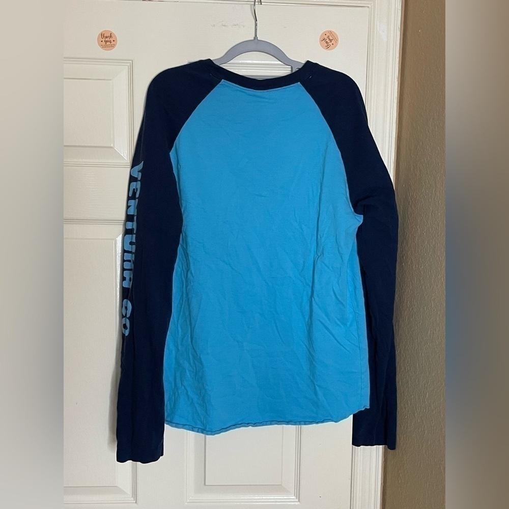 Hollister Trusty Tees Ventura Co. Surfing Club Raglan Long Sleeve Tee XLarge    - Picture 5 of 8